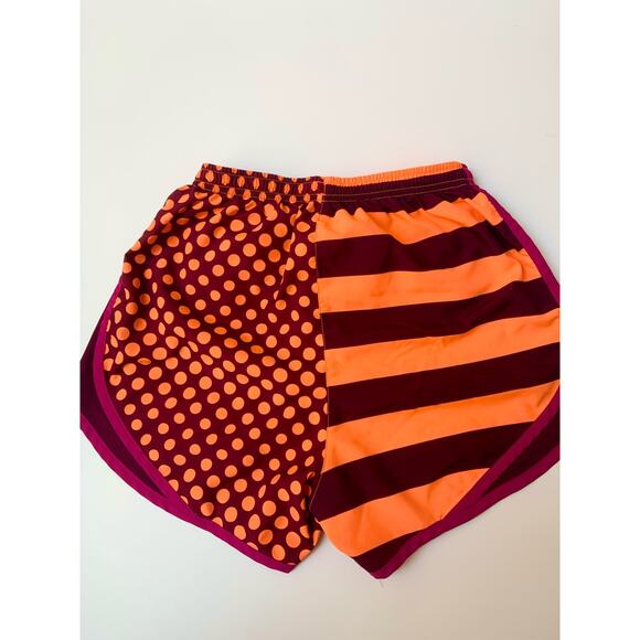 Nike Dri - Fit Purple & Orange Striped & Polka Dot Active Wear Shorts Women's XS - Picture 5 of 11